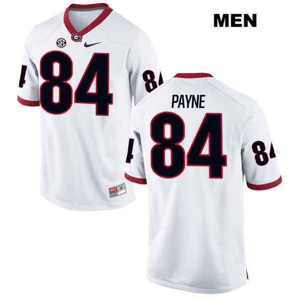 Georgia Bulldogs Men's Wyatt Payne #84 NCAA Authentic White Nike Stitched College Football Jersey RUU2856CX
